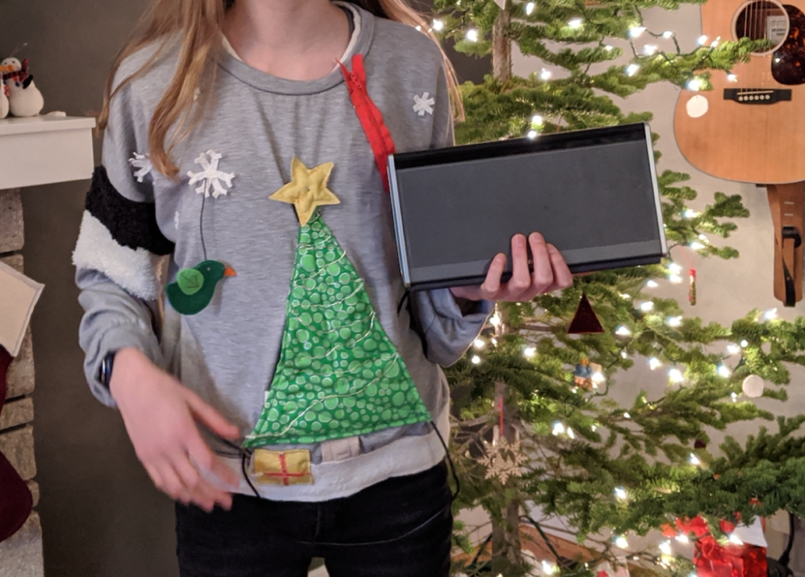 Image of finished Christmas sweater
