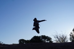 Blake jumping